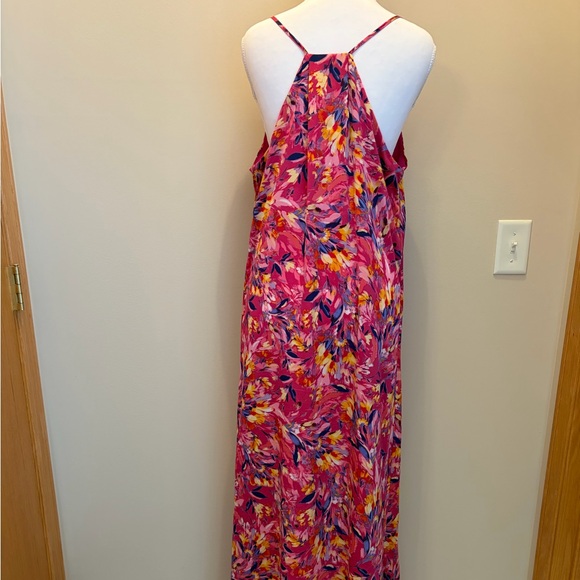 Beautiful Nicole Miller Pink Maxi Dress. Like New. Size L - Picture 5 of 11